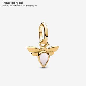 Pandora White Bee Mini Dangle Charm